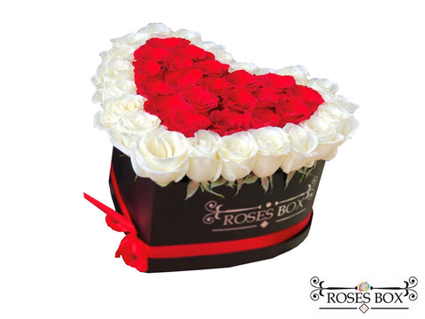 Heart Box 45-50 Rosas
