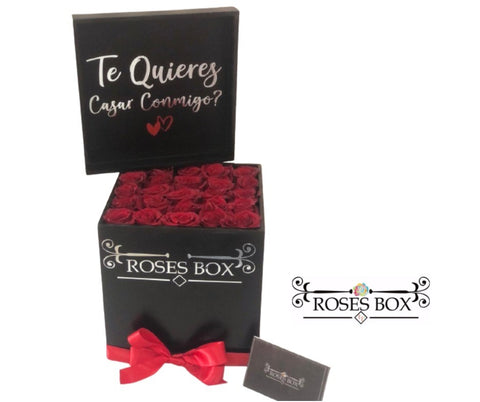 Square Box L 25 Rosas