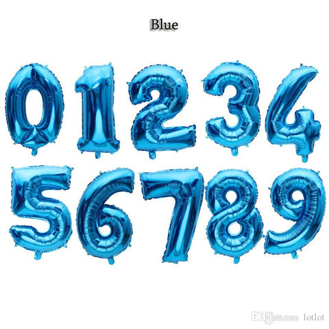 Globo 32 Pulgadas Azules con helio