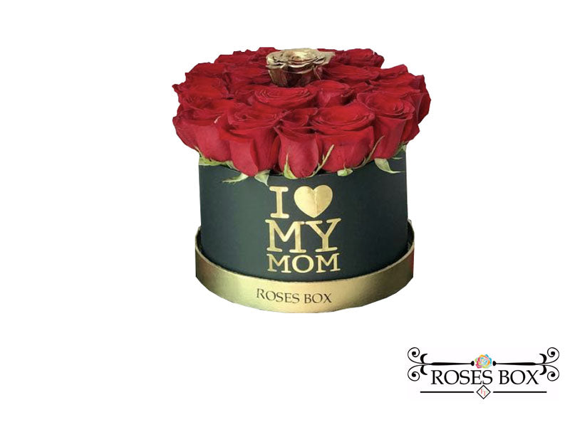 Round Box 25 Rosas para Mamá